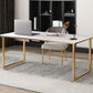 Glam Rectangular Writing Desk Home Stone Office Desk with Metal Legs Clearhalo 'furn' 'furn_office_desk' 'Furniture' 'Office Desks' 'Office Furniture' 'office_desk' 1200x1200_4b2e162a-09fa-4ab4-94e3-5da45104f43f
