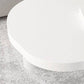 Table basse scandinave en bois massif blanc