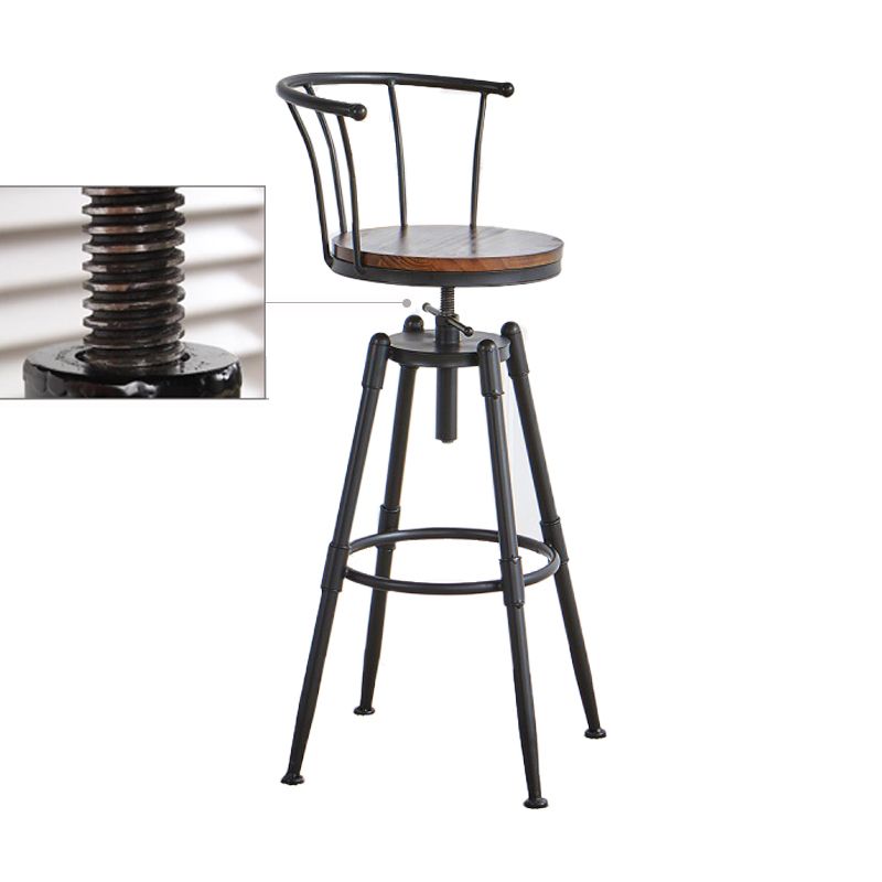 Industrial Upholstered Swivel Adjustable Height Stool 35.43'' Home Bar Stool Clearhalo 'Bar Furniture' 'Bar Stools' 'bar_stools' 'furniture_bar_stools' 'Kitchen & Dining Furniture' 'kitchen&dining_furn' 'kitchen' 'kitchen_furn' Furniture' 1200x1200_4b2f1ff1-8d72-4261-87a7-a76434f071e7