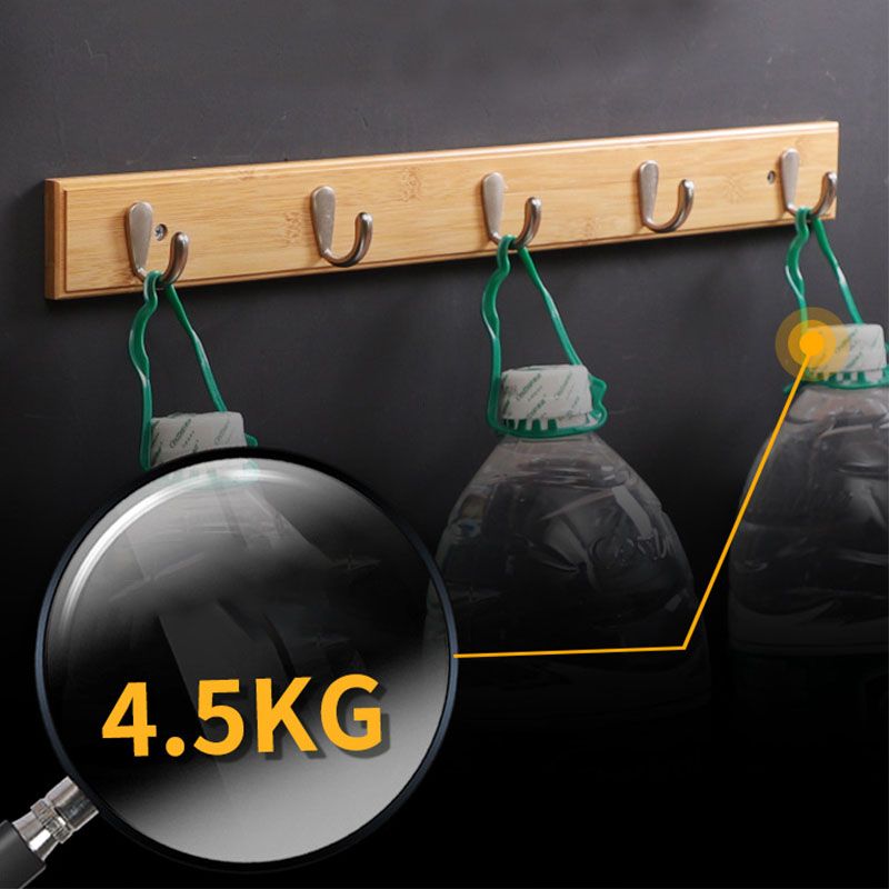 Modern Minimalist Coat Hanger Home Wall Hanging Wooden and Metal Coat Rack Clearhalo 'Entry & Mudroom Furniture' 'furn' 'furn_hall_tree_coat_racks' 'Furniture' 'Hall Trees & Coat Racks' 'hall_tree_coat_racks' 1200x1200_4b31e140-8ac5-446c-bf4a-2753d4dac4e5