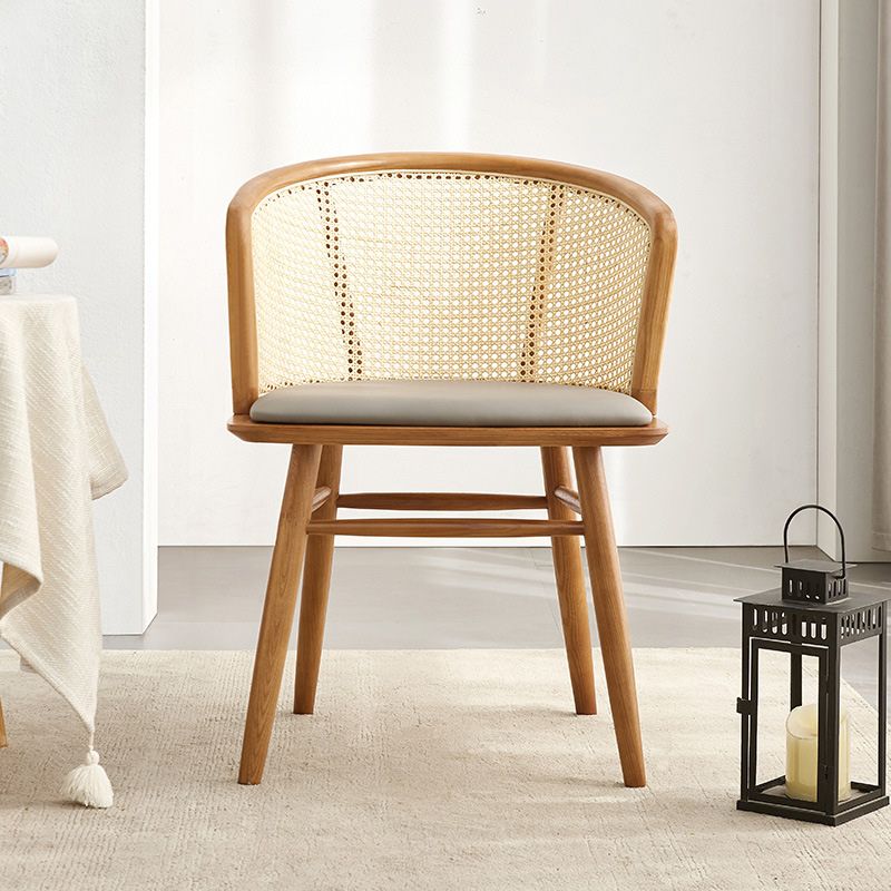 Traditional Solid Wood Side Chair Rattan Windsor Back Side Chair Clearhalo 'Dining Chairs' 'Dining Tables & Seating' 'dining_chair' 'furn' 'furn_dining_chair' 'Furniture' 'Kitchen & Dining Furniture' 1200x1200_4b325254-572b-45ca-8af5-d7148c8ef095