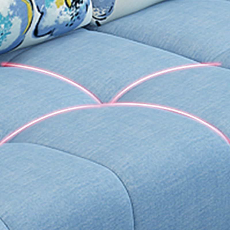 Pillow Top Arm Sofa with Storage and Ottoman Included for Living Room