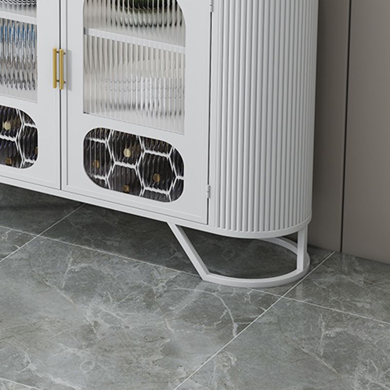 Modern Stone Top Sideboard Metal Sideboard with Door for Kitchen Clearhalo 'buffet_sideboard' 'Buffets & Sideboards' 'furn' 'furn_buffet_sideboard' 'Furniture' 'Kitchen & Dining Furniture' 1200x1200_4b34733c-2f6d-436e-a3ee-f509f9c3ad07