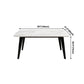 Sintered Stone White Dining Table Retro Modern 4 Legs Table for Dining Room Clearhalo ' dining_table' 'Dining Tables & Seating' 'Dining Tables' 'furn' 'furn_dining_table' 'Furniture' 'furniture_dining_table' 'Kitchen & Dining Furniture' 'kitchen&dining_furn' 'kitchen' 'kitchen_dining_table' 1200x1200_4b351fa5-34bf-4571-915a-16e67c8afce7