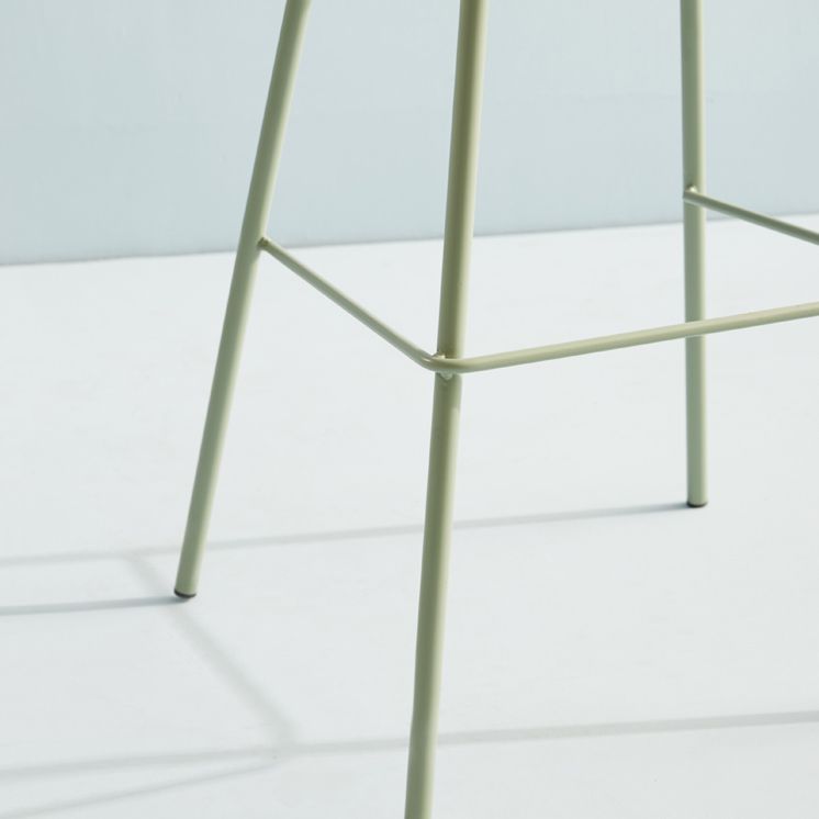 Scandinavian Living Room Low Back Stool Matte Finish Plastic Barstool Clearhalo 'Bar Furniture' 'Bar Stools' 'bar_stools' 'furn' 'furn_bar_stools' 'Furniture' 'furniture_bar_stools' 'Kitchen & Dining Furniture' 1200x1200_4b3688f8-3af7-4321-a12e-ded06882e8af