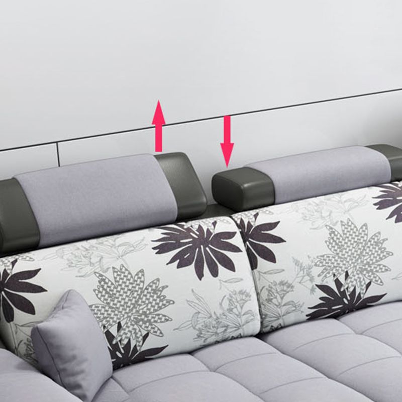 Pillow Top Arm Modular Settee Furniture 3-seater Sofa and Chaise with Pillows Clearhalo 'furn' 'furn_sectionals' 'Furniture' 'furniture_sectionals' 'kitchen' 'kitchen_sectionals' 'Living Room Furniture' 'Sectionals' 1200x1200_4b376ccb-b55b-44d6-b7b6-a81bbb74e29c