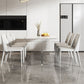 Modern Double Pedestal Dining Table Slate Dining Table for Dining Room