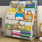 Contemporary Metal Bookshelf White Ladder Shelf Bookcase for Study Room Clearhalo 'Bookcases' 'furn' 'furn_bookcases' 'Furniture' 'Office Furniture' 1200x1200_4b39ff29-a2c7-443a-8632-cf8e0c64cf03