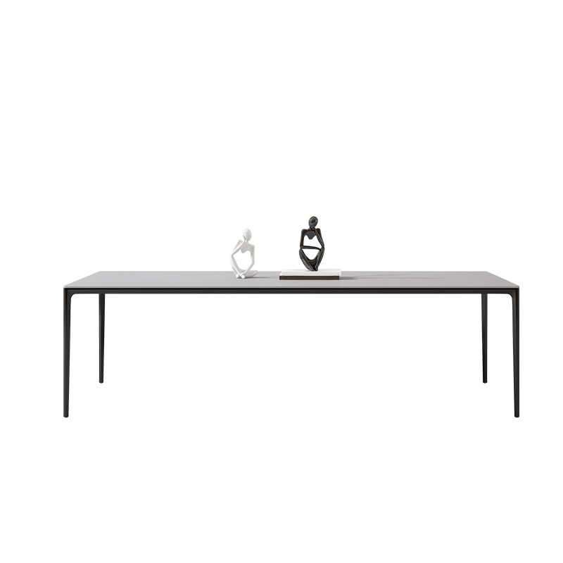Medieval Modern Sintered Stone Table Rectangle Table with Metal 4 Legs Clearhalo ' dining_table' 'Dining Tables & Seating' 'Dining Tables' 'Furniture' 'furniture_dining_table' 'Kitchen & Dining Furniture' 'kitchen&dining_furn' 'kitchen' 'kitchen_dining_table' 1200x1200_4b3ce078-1aa0-4e4a-98ef-fd0a51c8d1d0