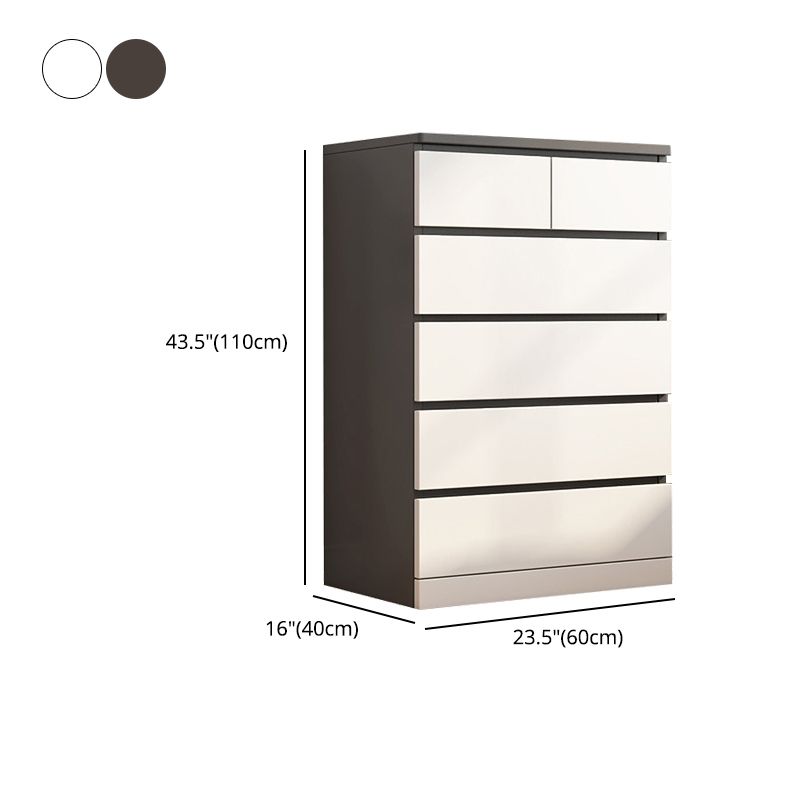 Modern Rectangle Accent Chest with 3/4/5/6 Drawers Chest 23.62" Long Clearhalo 'Cabinets & Chests' 'cabinets_chests' 'furn' 'furn_cabinets_chests' 'Furniture' 'Living Room Furniture' 1200x1200_4b3dc5b4-3d0c-4f53-b6d0-55206b8a352c
