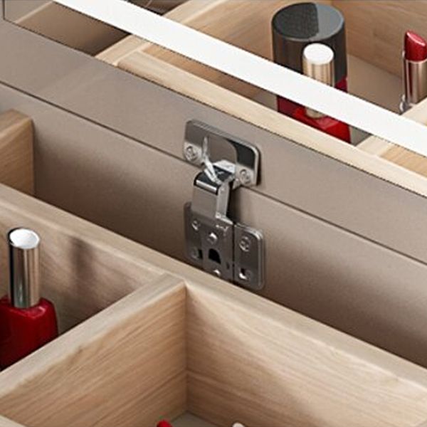 Contemporary Bedroom Makeup Vanity Desk Wood Vanity Dressing Table with Drawer