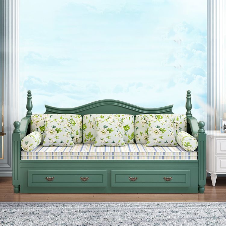 Scandinavisch massief houten slaapbank opslagbank met afneembare matras