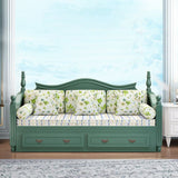 Scandinavisch massief houten slaapbank opslagbank met afneembare matras