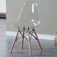 Glam Style Acrylic Side Chair Transparent Armless Dining Chairs for Home Clearhalo ' kitchen&dining_furn' 'Dining Chairs' 'Dining Tables & Seating' 'dining_chair' 'Furniture' 'furniture_dining_chair' 'Kitchen & Dining Furniture' 'kitchen' 1200x1200_4b470504-7951-44db-ba51-5130294ebfc8
