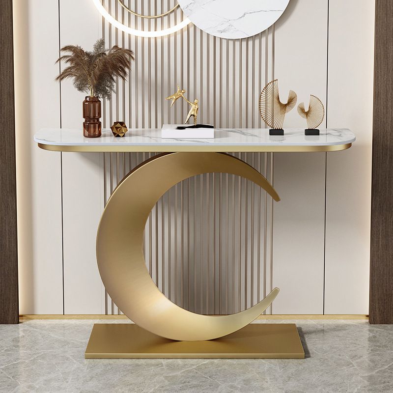 Tavolino console con console antico console con console glam di mezza luna