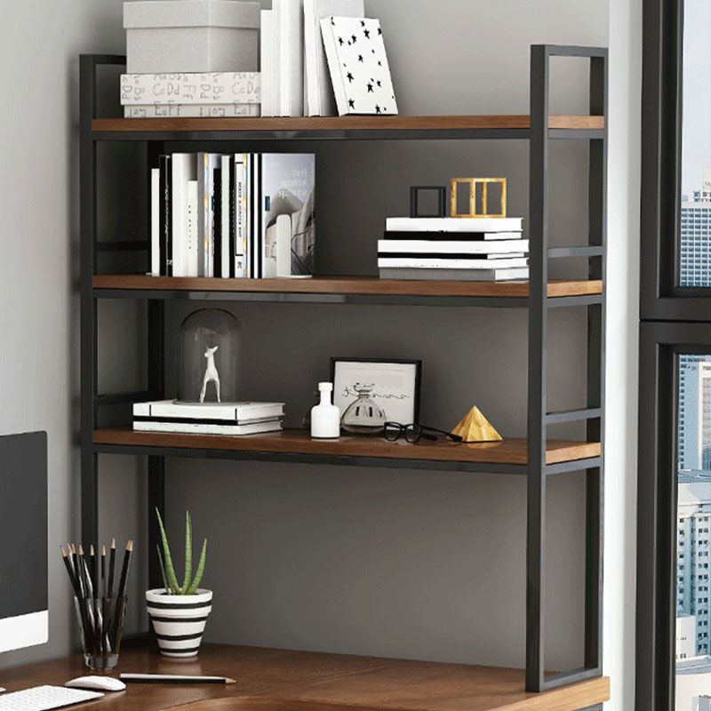 L-Shape Solid Wood Writing Desk Contemporary Brown Office Desk Clearhalo 'furn' 'furn_office_desk' 'Furniture' 'Office Desks' 'Office Furniture' 'office_desk' 1200x1200_4b4a5c79-bba6-4c06-ae8e-bdeef143012b