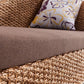 Upholstered Chaise Rattan Chaise Lounge Chair for Bedroom and Living Room