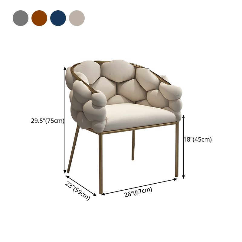 Scandinavian Style Upholstered Dining Chair Solid Back Armless Single Chair Clearhalo ' kitchen&dining_furn' 'Dining Chairs' 'Dining Tables & Seating' 'dining_chair' 'furn' 'furn_dining_chair' 'Furniture' 'furniture_dining_chair' 'Kitchen & Dining Furniture' 'kitchen' 1200x1200_4b50a70c-7c3d-470c-86a8-81a047533e3b
