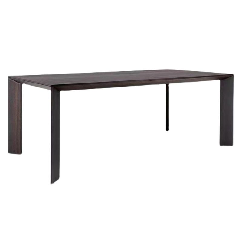 Industrial Dining Room Table Solid Wood Rectangle Dinette Table for Home