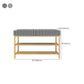 Rectangle Shoe Storage Entryway Bench Cushioned Modern Metal Seating Bench Clearhalo 'Benches' 'Chairs & Seating' 'furn' 'furn_benches' 'Furniture' 'Living Room Furniture' 1200x1200_4b522d1a-b6dc-4a7e-bc05-fe3ee18c13df