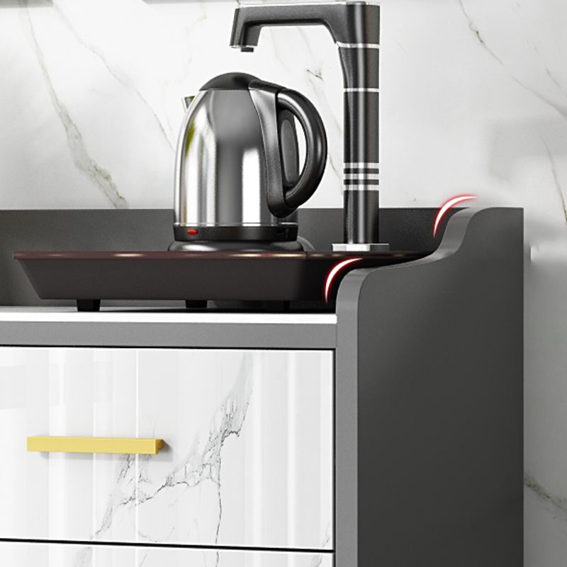 Server da pranzo in pietra di buffet contemporanei con cassetti per soggiorno