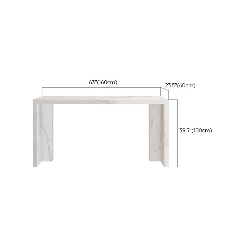 Contemporary Living Room Rectangle Double pedestal Bar Dining Table Clearhalo 'Bar Furniture' 'Bar Tables' 'bar_tables' 'furn' 'furn_bar_tables' 'Furniture' 'Kitchen & Dining Furniture' 1200x1200_4b53f07a-c860-4733-8fac-a0e97f8db220