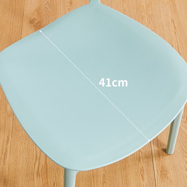 Glam Style Plastic Side Chair Matte Finish Open Back Home Use Dining Chair Clearhalo ' kitchen&dining_furn' 'Dining Chairs' 'Dining Tables & Seating' 'dining_chair' 'Furniture' 'furniture_dining_chair' 'Kitchen & Dining Furniture' 'kitchen' 1200x1200_4b5402e1-39e8-4f09-b154-00f748579d7f