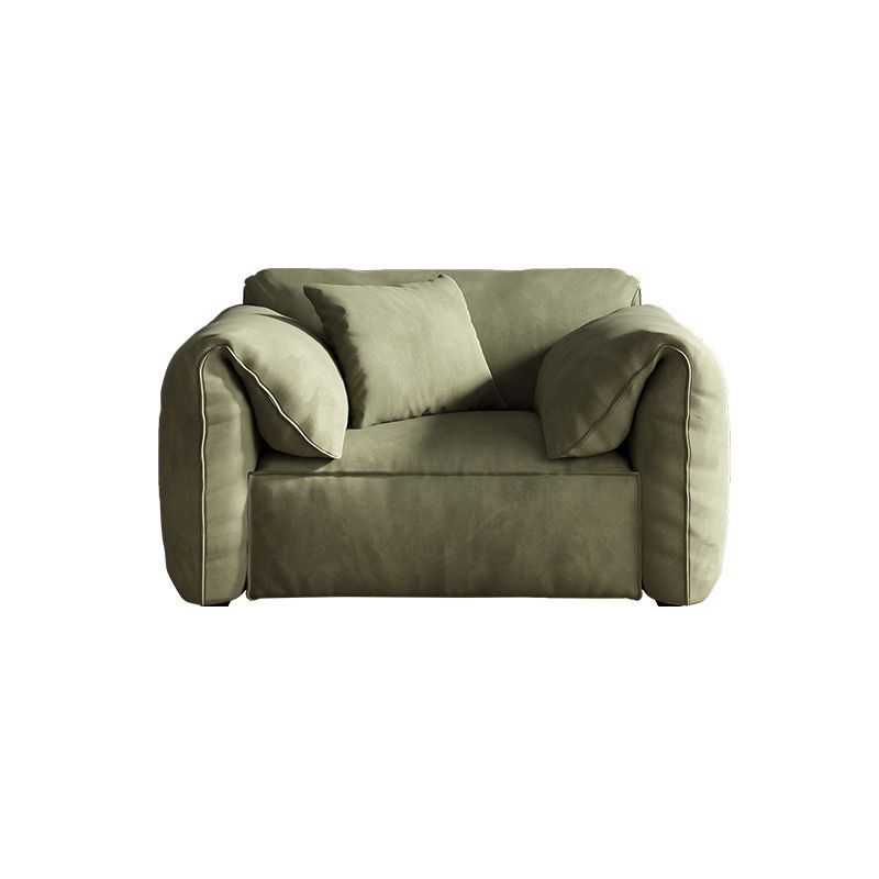 Stationary Fabric Living Room Pillow Top Arm Standard Green Settee Clearhalo 'furn' 'furn_sofas' 'Furniture' 'furniture_sofas' 'kitchen' 'kitchen_sofas' 'Living Room Furniture' 'Sofa' 'sofas' 1200x1200_4b5630e9-6afe-4a06-bb60-e432a6bec0e5