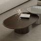 Table de cocktail contemporaine sur pied Table de cocktail basse en bois