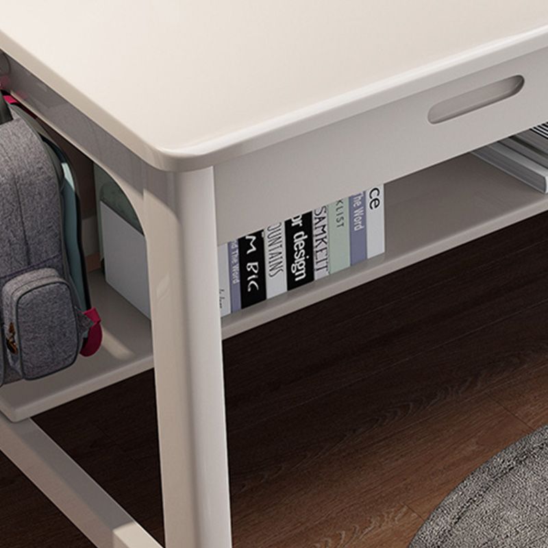 Eigentijdse kantoorbureau rechthoekige schrijfbureau met 2 laden