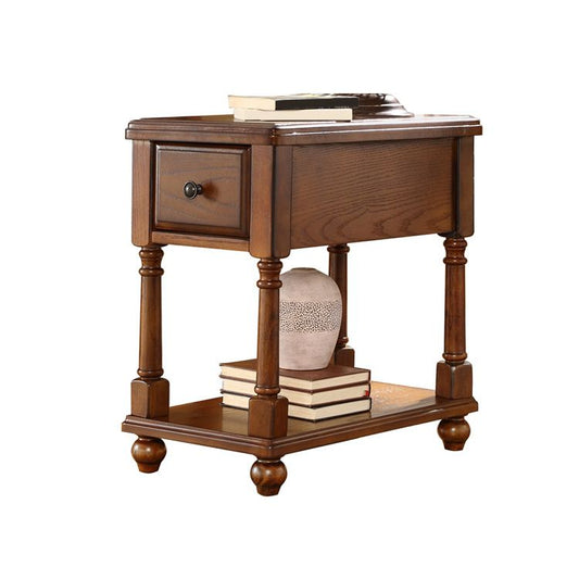 22.8" Tall 4 Legs End Table Contemporary Rectangular Side Table