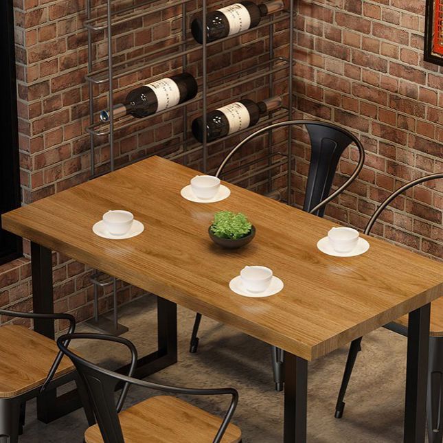 Industrial 1/2/5 Pieces Dining Room Set Solid Wood Top Dining Table Set Clearhalo 'Dining Room Sets' 'Dining Tables & Seating' 'dining_room_set' 'furn' 'furn_dining_room_set' 'Furniture' 'furniture_dining_room_set' 'Kitchen & Dining Furniture' 'kitchen&dining_furn' 'kitchen' 1200x1200_4b5bb18e-fd33-48fb-aafa-e2b9aa8660c5