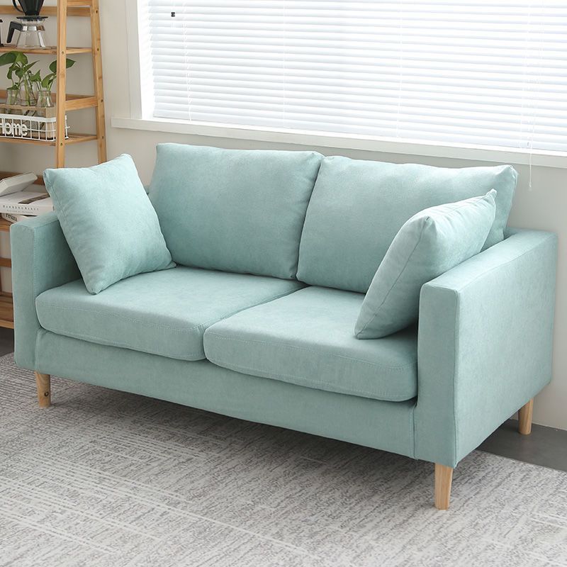 Square Arm Loveseat Polish Finish Sofa for Living Room and Home Clearhalo 'furn' 'furn_sofas' 'Furniture' 'furniture_sofas' 'kitchen' 'kitchen_sofas' 'Living Room Furniture' 'Sofa' 'sofas' 1200x1200_4b5c76b8-5671-4000-be16-6477da45a839