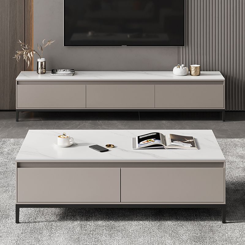 Aucune table basse simple affligeante d'ardoise de table de cocktail de rectangle