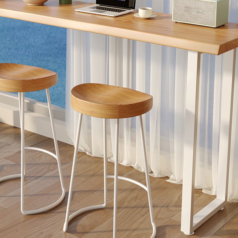 Contemporary Solid Wood Rectangle Bar Wine Table for Living Room Clearhalo 'Bar Furniture' 'Bar Tables' 'bar_tables' 'furn' 'furn_bar_tables' 'Furniture' 'Kitchen & Dining Furniture' 1200x1200_4b5ff6bb-f404-4a2e-800f-2709254227ee