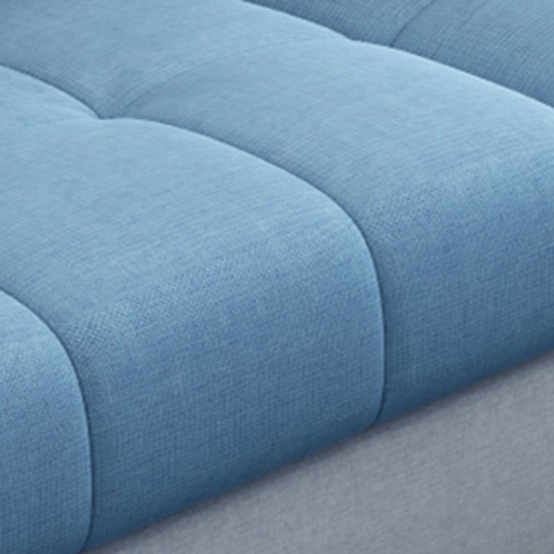 Linen Sewn Pillow Back Sofa & Chaise, 106.3" W x 57.09" D x 31.5" H