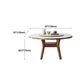 Modern Dining Round Table Dining Sintered Stone Table for Restaurant with Wood Legs Clearhalo 'Dining Tables & Seating' 'Dining Tables' 'dining_table' 'furn' 'furn_dining_table' 'Furniture' 'furniture_dining_table' 'Kitchen & Dining Furniture' 'kitchen' 'kitchen_dining_table' 1200x1200_4b603db1-dd87-4f35-92eb-d77d1495efbb