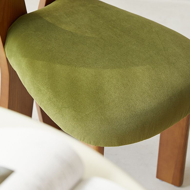 Modern Side Chair Velvet Wooden Base Dining Chair for Living Room Clearhalo 'Dining Chairs' 'Dining Tables & Seating' 'dining_chair' 'furn' 'furn_dining_chair' 'Furniture' 'Kitchen & Dining Furniture' 1200x1200_4b6167bd-c42a-4b98-b92b-1ca34c8477bf