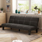 Modern Convertible Armless Sofa Velvet Biscuit Back 2/3-seat Sofa Clearhalo 'furn' 'furn_sofas' 'Furniture' 'furniture_sofas' 'kitchen' 'kitchen_sofas' 'Living Room Furniture' 'Sofa' 'sofas' 1200x1200_4b663c03-fd63-423c-9853-8305432570c2
