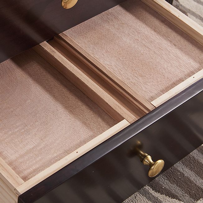 Cómoda doble Horizontal moderna, cómoda de almacenamiento de madera maciza para dormitorio