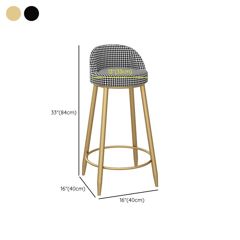 Bucket Bar Stools Metal Low Back Dining Stools with Metal Base Clearhalo 'Bar Furniture' 'Bar Stools' 'bar_stools' 'furn' 'furn_bar_stools' 'Furniture' 'Kitchen & Dining Furniture' 1200x1200_4b6cc7fc-9892-45b6-a62e-c220537cb7ba