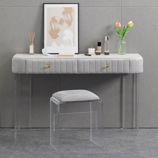 Stone Top Make-up Eitelkeitstisch Moderner Stilschotter mit Schubladen