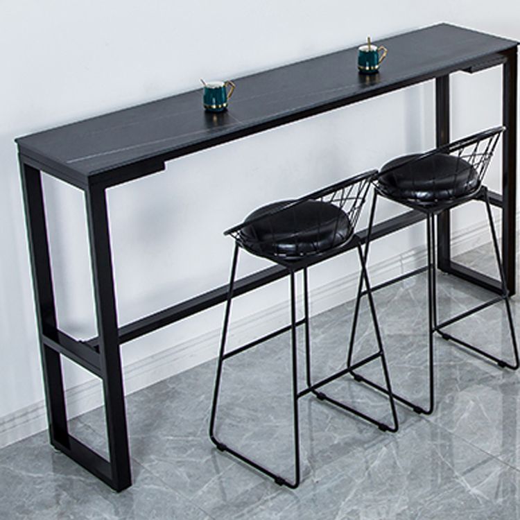 Glam Living Room Counter Set 1/2/3/4/7 Pieces Rectangle Trestle Bar Pub Table Set Clearhalo 'Bar Furniture' 'furn' 'furn_home_bar_bar_sets' 'Furniture' 'Home Bars & Bar Sets' 'home_bar_bar_sets' 'Kitchen & Dining Furniture' 1200x1200_4b70ce1e-c53e-4bfb-b7d1-3c94cc80431c