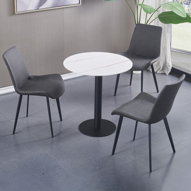 Indoor Industrial Arm Chair Solid Back Metal Upholstered Dining Room Chair Clearhalo ' kitchen&dining_furn' 'Dining Chairs' 'Dining Tables & Seating' 'dining_chair' 'furn' 'furn_dining_chair' 'Furniture' 'furniture_dining_chair' 'Kitchen & Dining Furniture' 'kitchen' 1200x1200_4b71df0b-2bb4-42a8-902f-f3528414268b