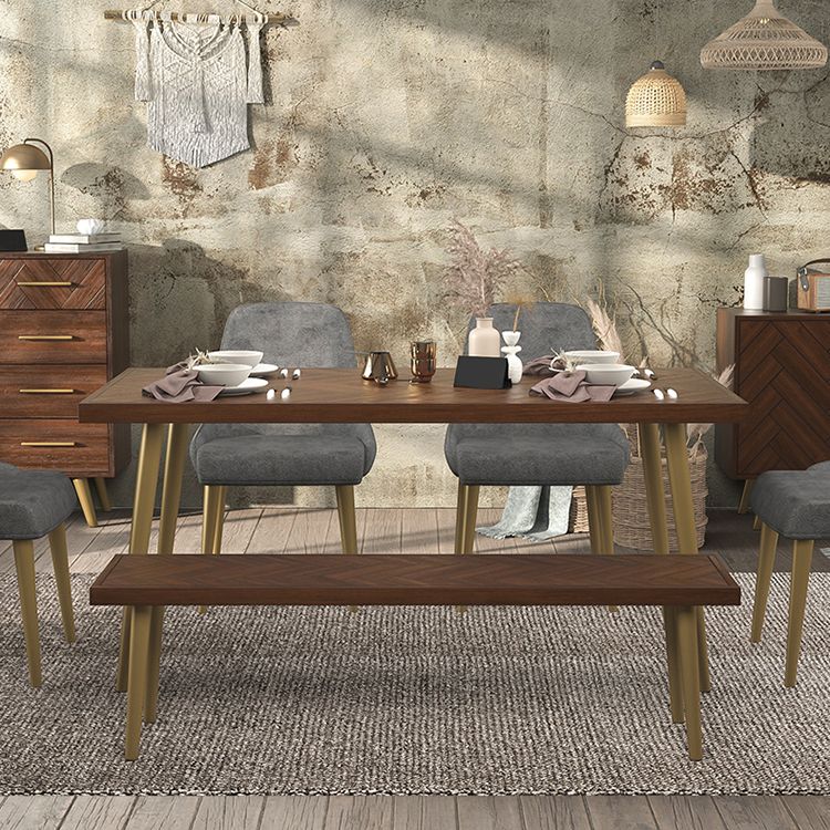 Luxury Style Solid Wood Dining Table 4 Legs Base Rectangle Table for Home Clearhalo ' dining_table' 'Dining Tables & Seating' 'Dining Tables' 'furn' 'furn_dining_table' 'Furniture' 'furniture_dining_table' 'Kitchen & Dining Furniture' 'kitchen&dining_furn' 'kitchen' 'kitchen_dining_table' 1200x1200_4b73c7ec-e0b2-408b-8f8c-e6e777b21cda