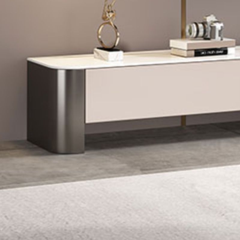 Glam TV Console Stone Enclosed Storage Media Console with Drawers for Home Clearhalo 'furn' 'furn_tv_stands_entertainment_centers' 'Furniture' 'Living Room Furniture' 'TV Stands & Entertainment Centers' 'TV Stands & Media Storage Furniture' 'tv_stands_entertainment_centers' 1200x1200_4b73f291-db78-44c4-90a4-93392699ad98