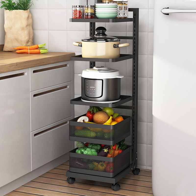 Metal de estantes abiertos Mesa de preparación comedor de comedor