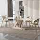 Nordic Sintered Stone Top Dining Set Rectangle 1/4/5/7/9 Pieces Dining Room Table Set