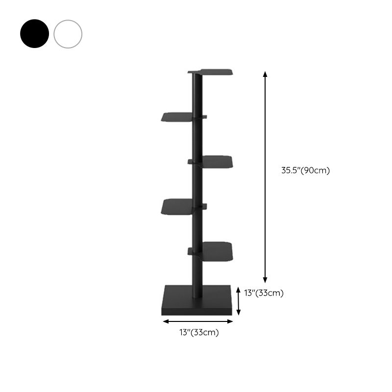 Corner Shelf Bookcase Modern Style Metal Multi Tiers Bookcase