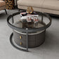 Contemporary Coffee Table Set Round 2-Piece Coffee Cocktail Table Clearhalo 'Coffee & Accent Tables' 'Coffee Tables' 'coffee_tables' 'furn' 'furn_coffee_tables' 'Furniture' 'Living Room Furniture' 1200x1200_4b78f4df-918a-4105-ac2a-68efb8758046